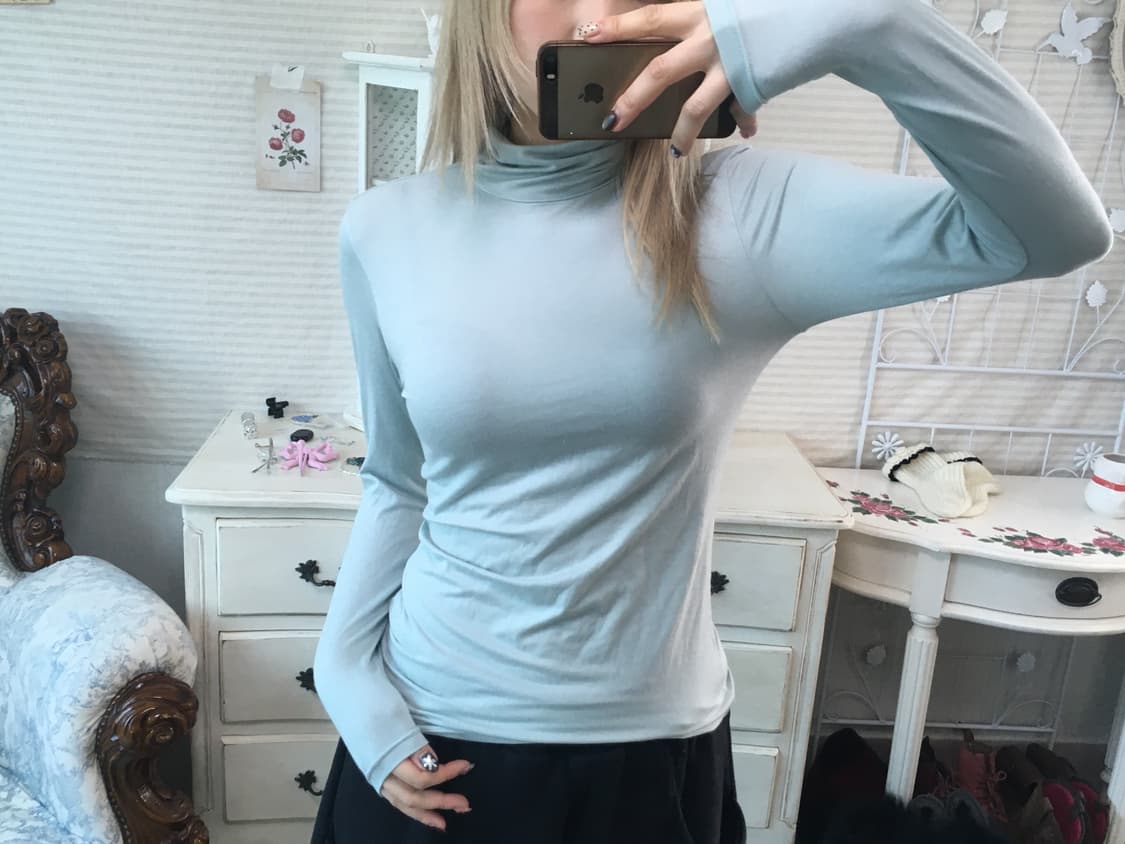 일본빈티지 소라 폴라 풀오버 롱 슬리브 상품이미지1