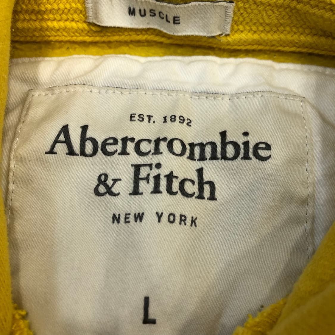 아베크롬비 옐로우 후드티 상품이미지4
