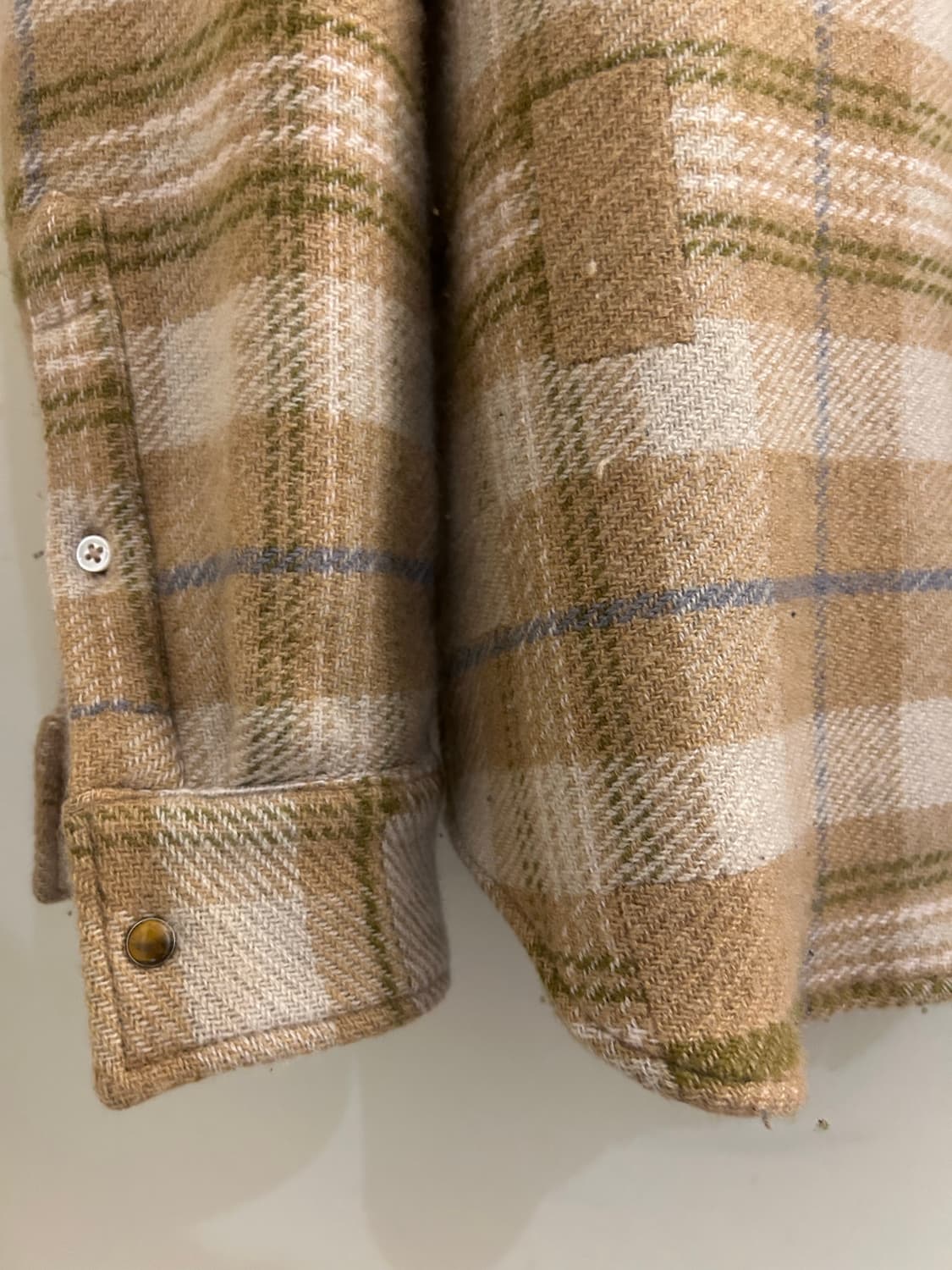 갓스트루캐시미어 x 닉푸케 캐시미어 패치워크 셔츠 L사이즈 상품이미지3