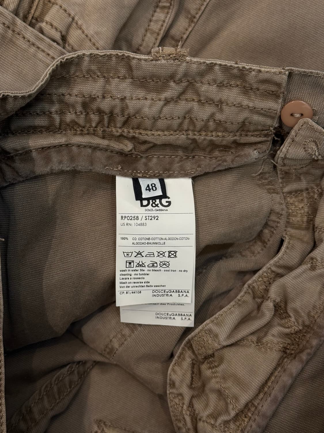 00s 돌체앤가바나 18 포켓 카고팬츠 상품이미지10