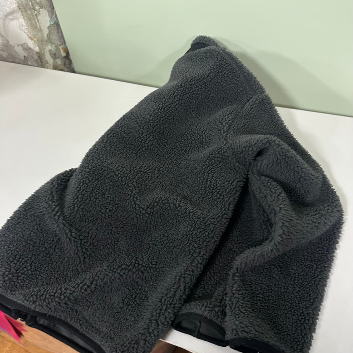 M 유니클로 진그레이 나일론배색 플리스자켓 상품이미지5