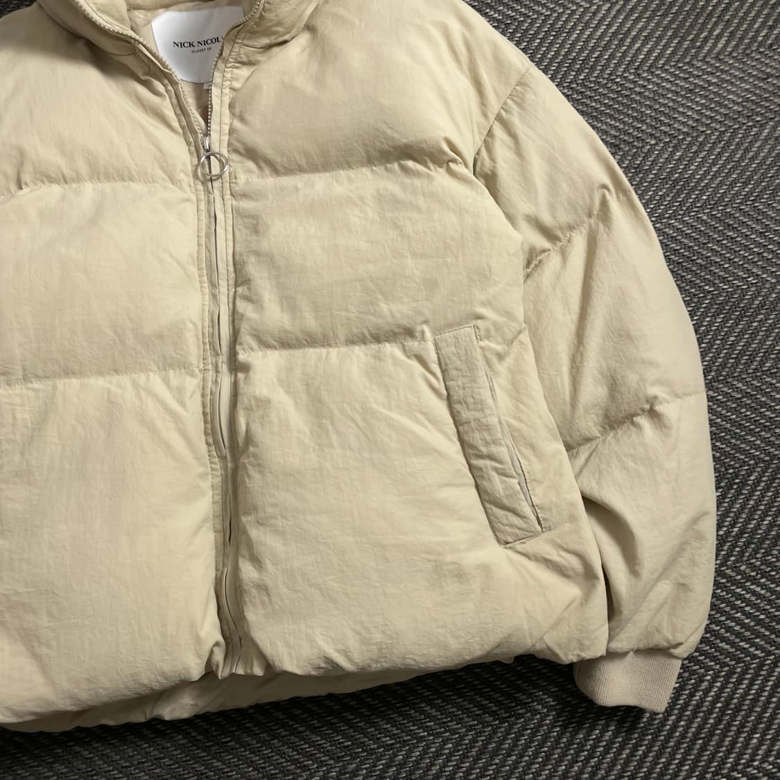 NICK NICOLE 베이지 숏 패딩 자켓y 4660 상품이미지3