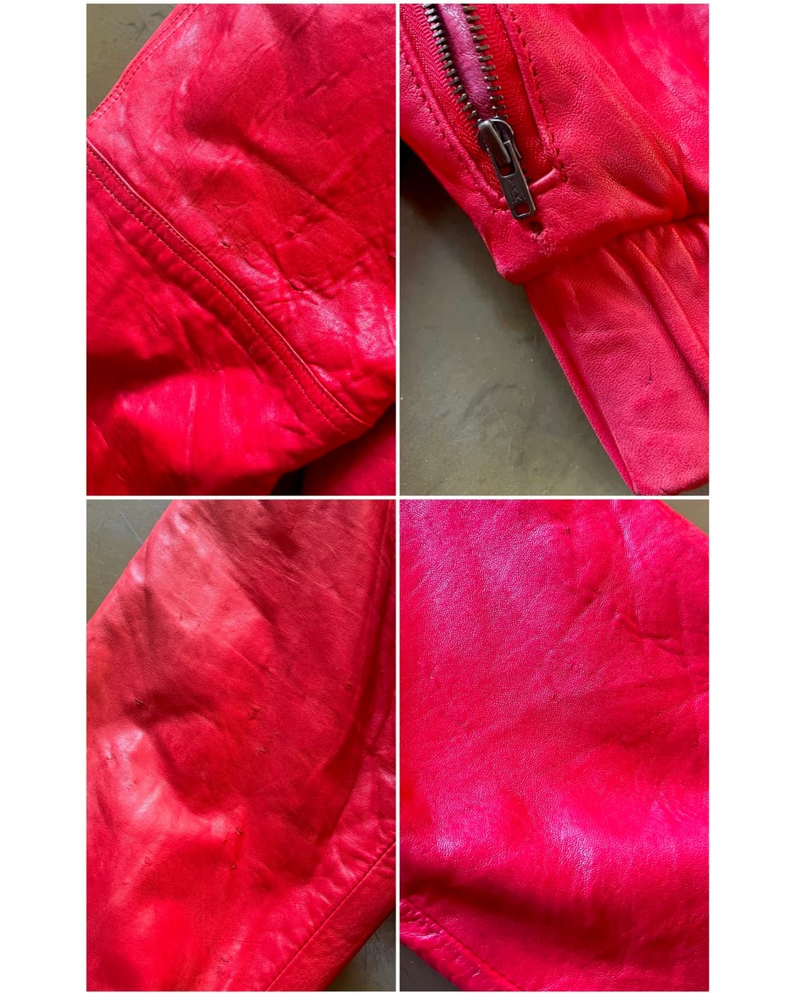 1980-90s Jpn Vintage Lambskin Stud JK 상품이미지8