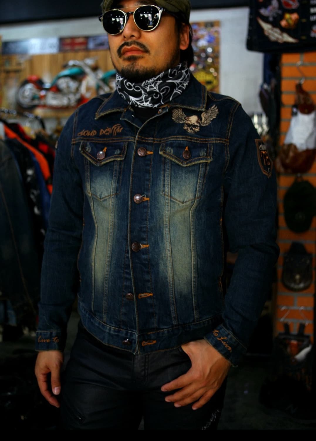 워싱자수 청자켓  상품이미지6