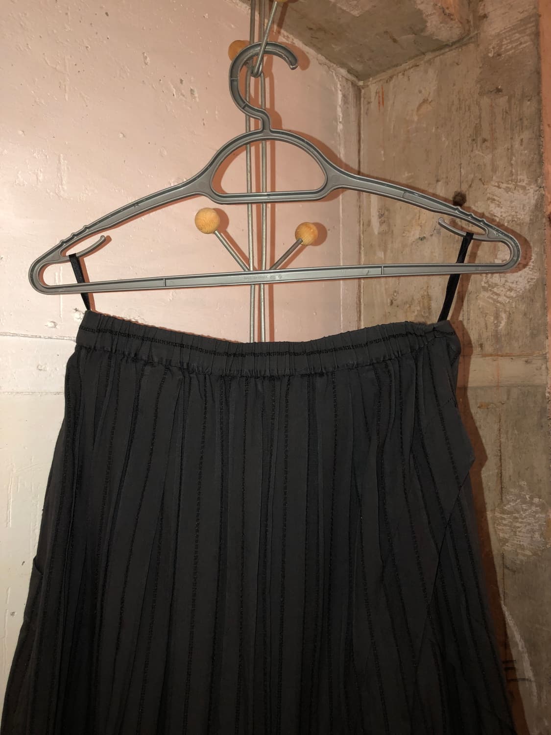 Muted Stripe Layered Asymmetric Skirt 상품이미지8