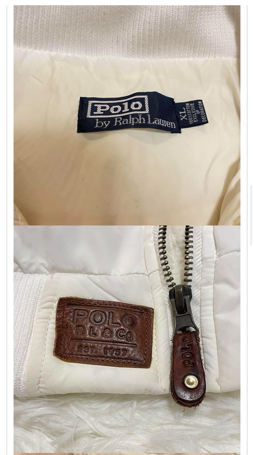 (유일매물) 폴로 성조기 패딩 화이트 상품이미지3