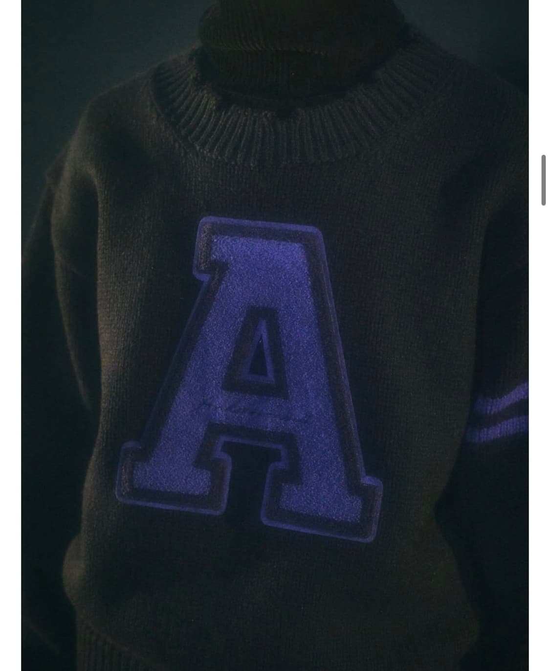 앤더슨벨 바시티 로고 크루넥 스웨터 S 상품이미지4
