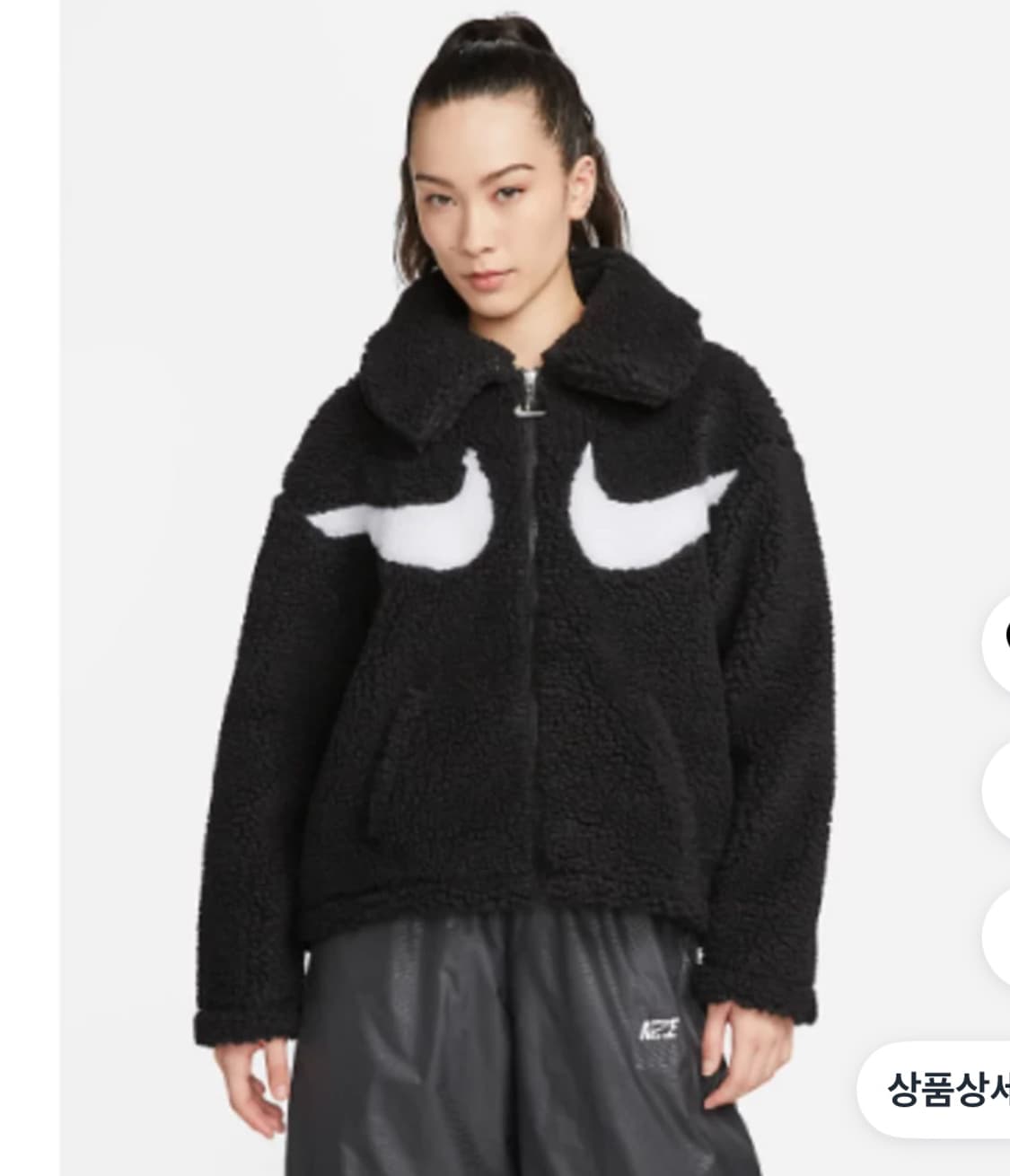 나이키 여성 더블스우시 셰르파 플리스 자켓 후리스 상품이미지1