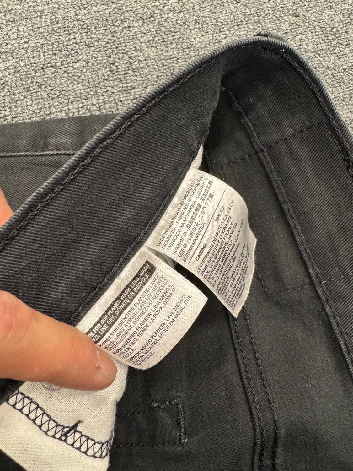 33)리바이스 빈티지 513 블랙 데님팬츠 상품이미지6