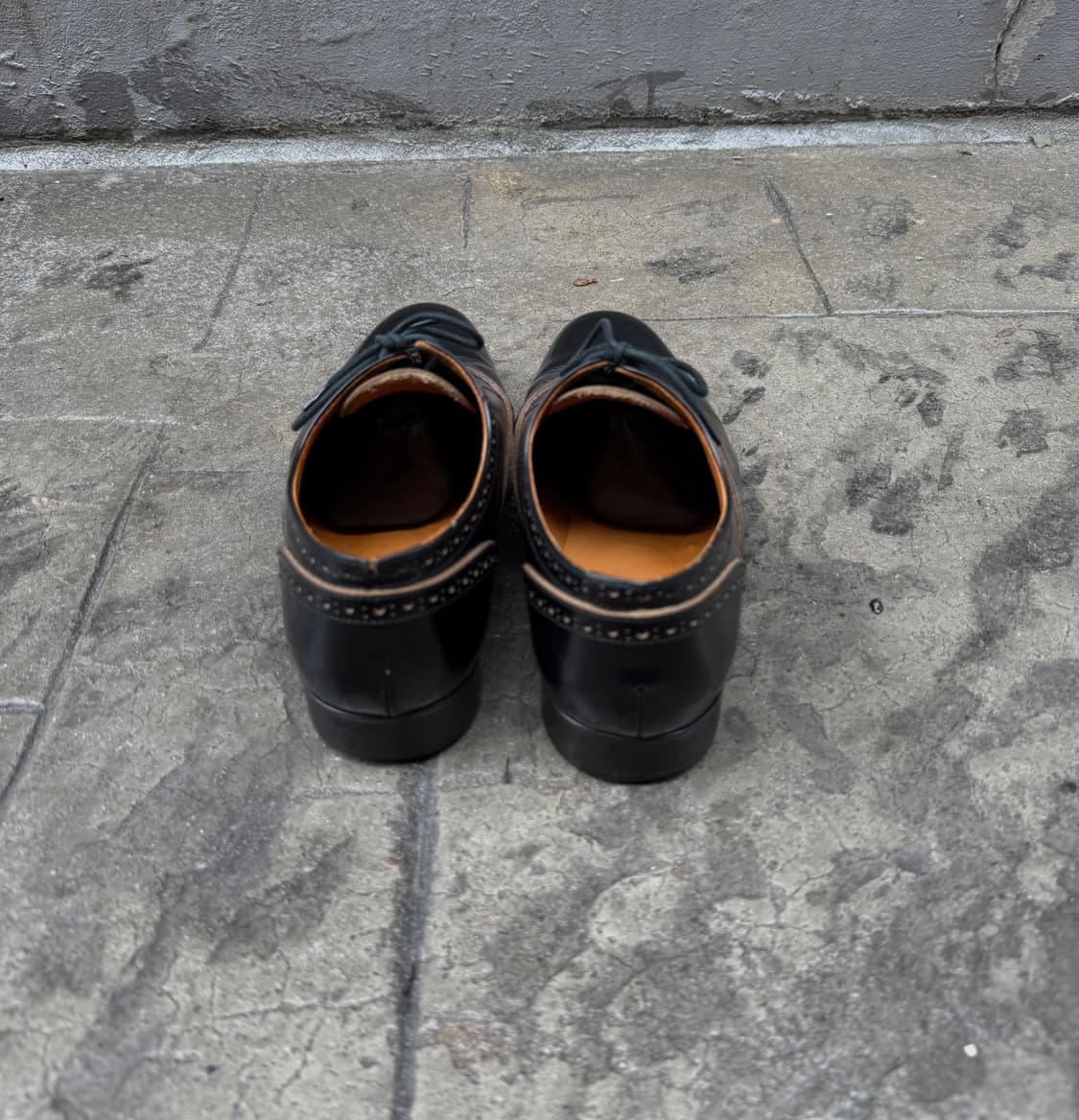 꼼데가르송 옴므 우드솔 에나멜 윙팁 더비슈즈 상품이미지5