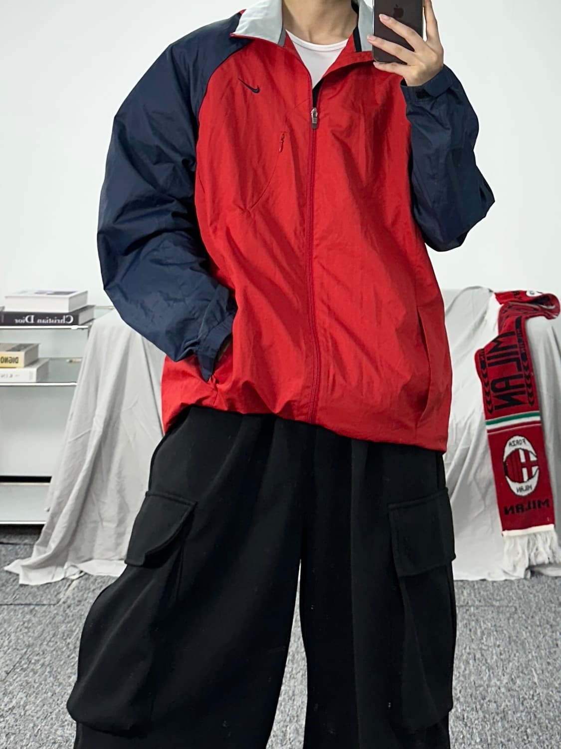 나이키 00s 올드스쿨 배색 바람막이 2XL 상품이미지5