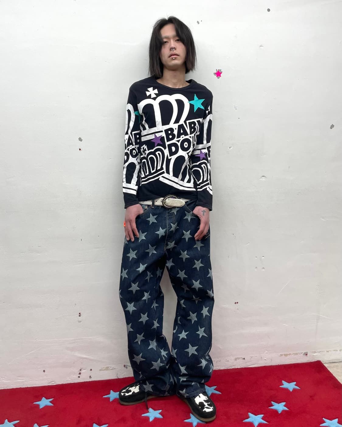 Baby doll retro star long sleeve 상품이미지5