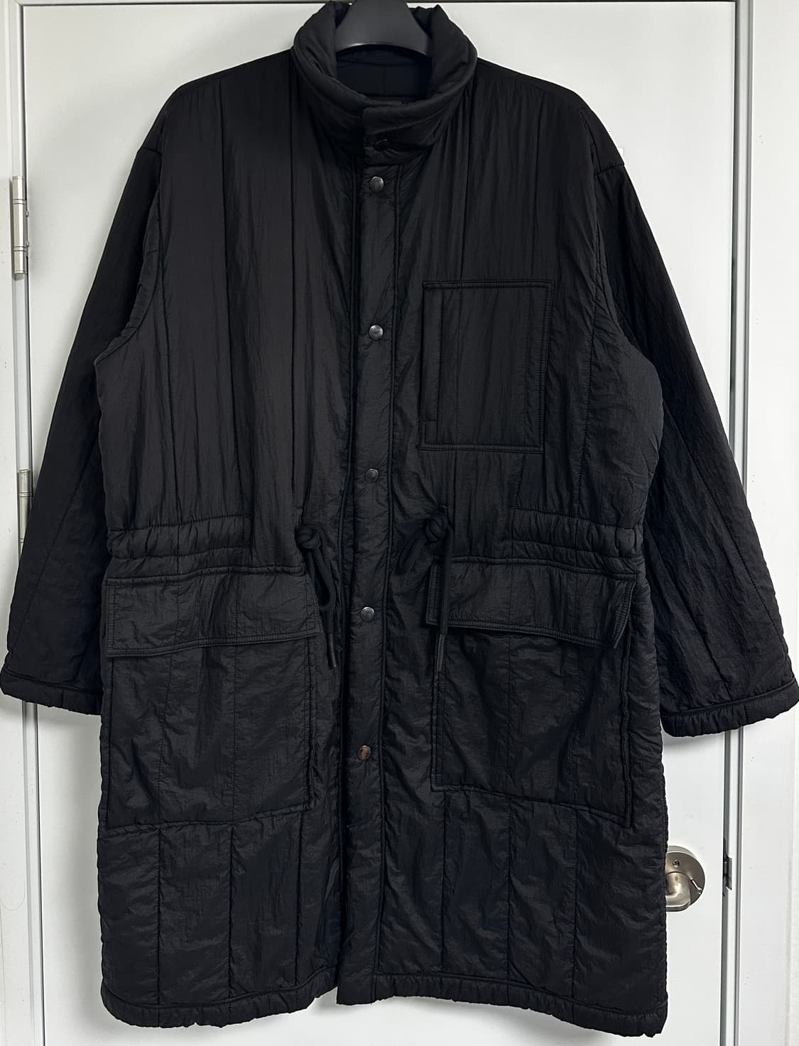 블랙 캐시미어 롱패딩 상품이미지6