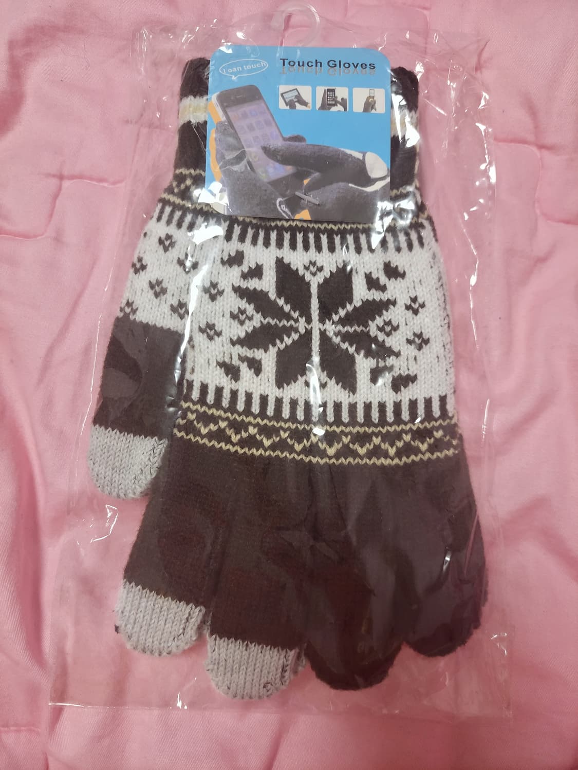 급처새상품!장갑1500원니트 커플  남녀공용 스마트폰터치가능 톰브라운느낌 상품이미지1