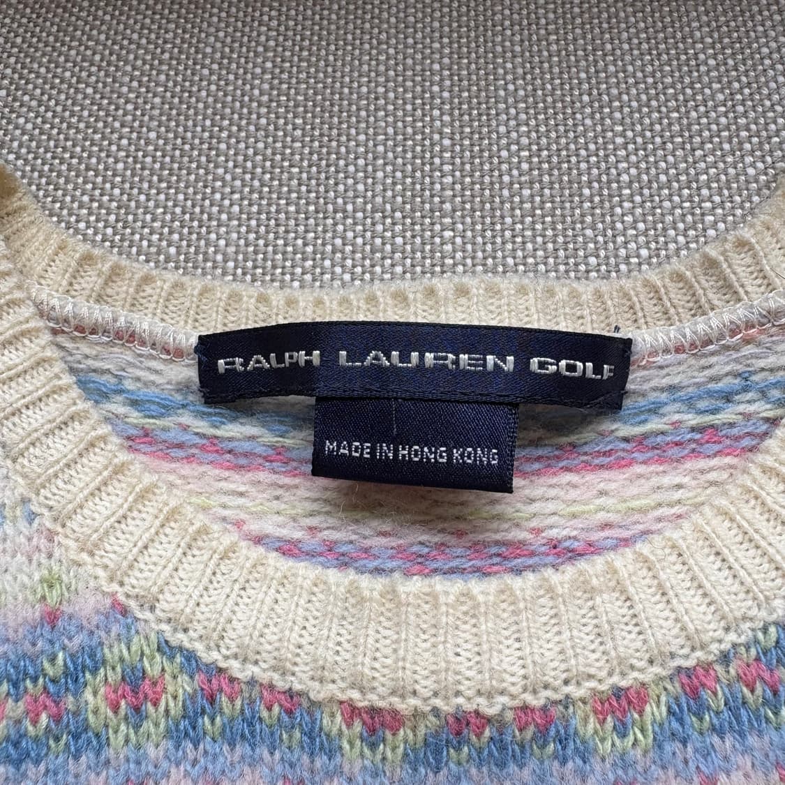 (M/44) RALPH LAUREN GOLF 여성 페어아일 니트 스웨터 상품이미지2