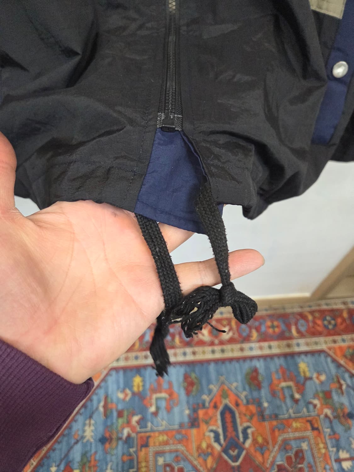 오베르 레터링 배색 방풍 밀리터리 자켓 대략 xxl 상품이미지7