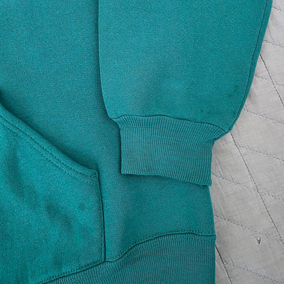 [L] 80s 러셀 애슬레틱 후드집업 틸그린 ver 레드택 상품이미지3