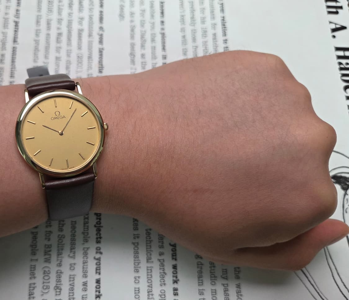빈티지 오메가 드빌 오리지널 샴골판 논데이트 슬림쿼츠 (일자형 러그 ve 상품이미지9