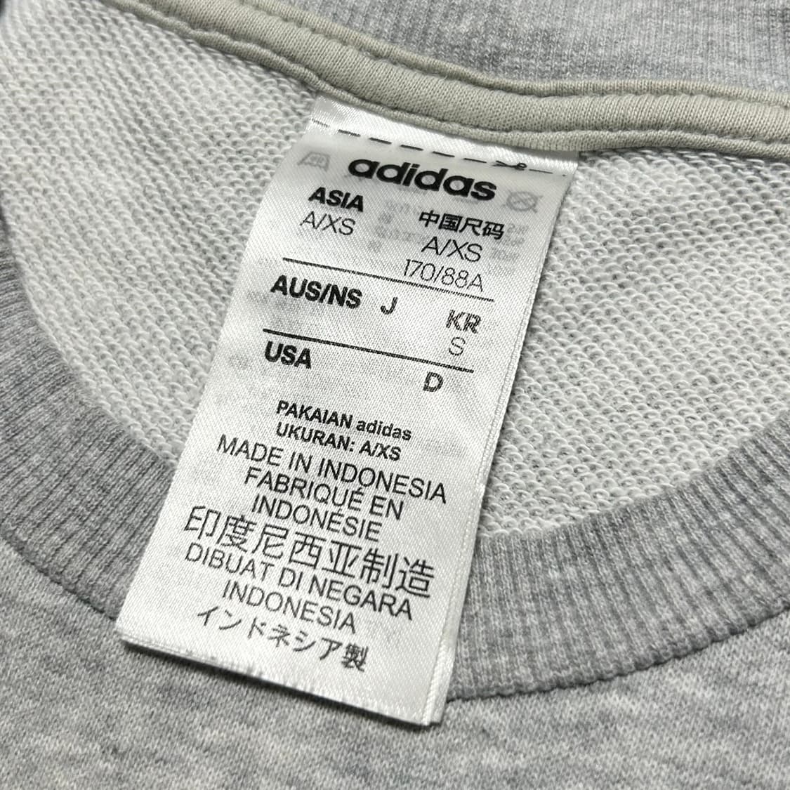 [S] adidas 아디다스 그레이 사이드라인 맨투맨 상품이미지4