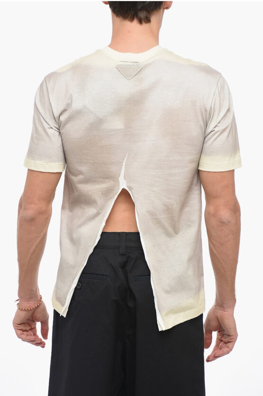 PRADA 프라다 타이다이 프린팅 백 슬릿 티셔츠 L사이즈 상품이미지9