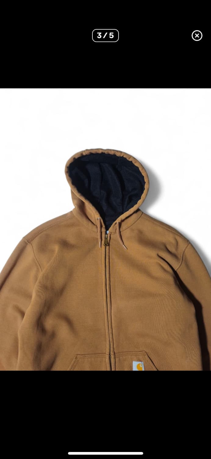 칼하트 써멀라이너 후드집업 브라운 상품이미지3