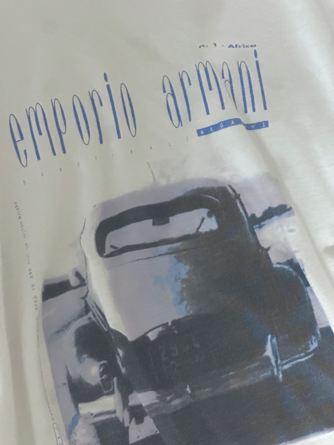 엠포리오 아르마니 프린팅 코튼 반팔티셔츠 반팔슬리브 상품이미지2