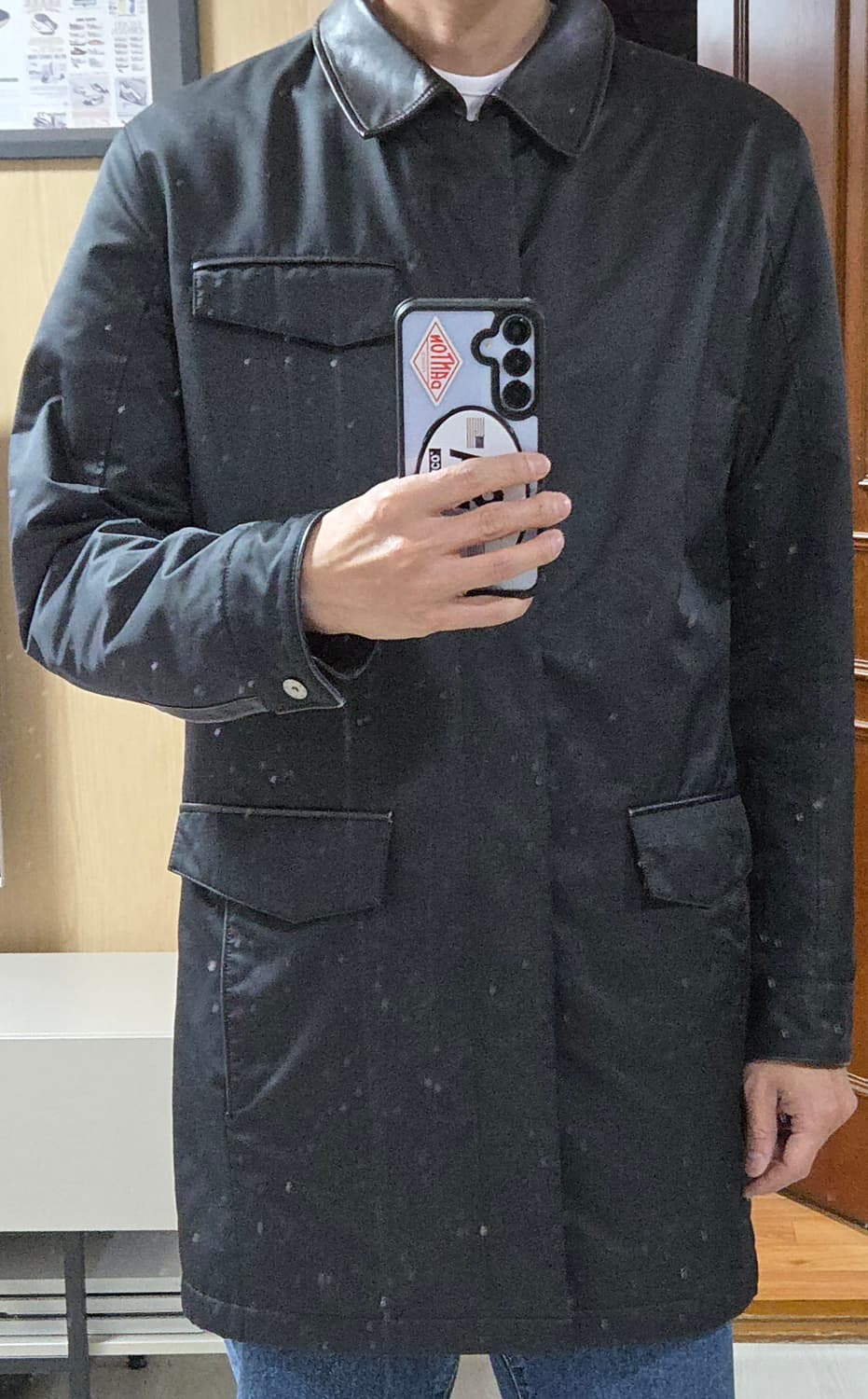 (착샷) 지방시 레더 카라 자켓 GIVENCHY 상품이미지9