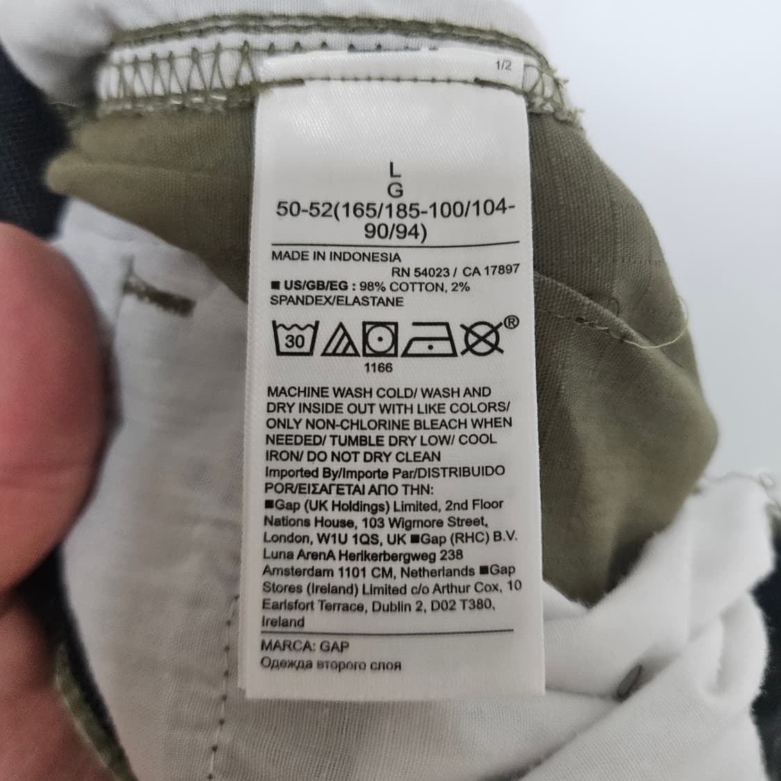 GAP 갭 밀리터리 카고 조거팬츠 L 상품이미지5