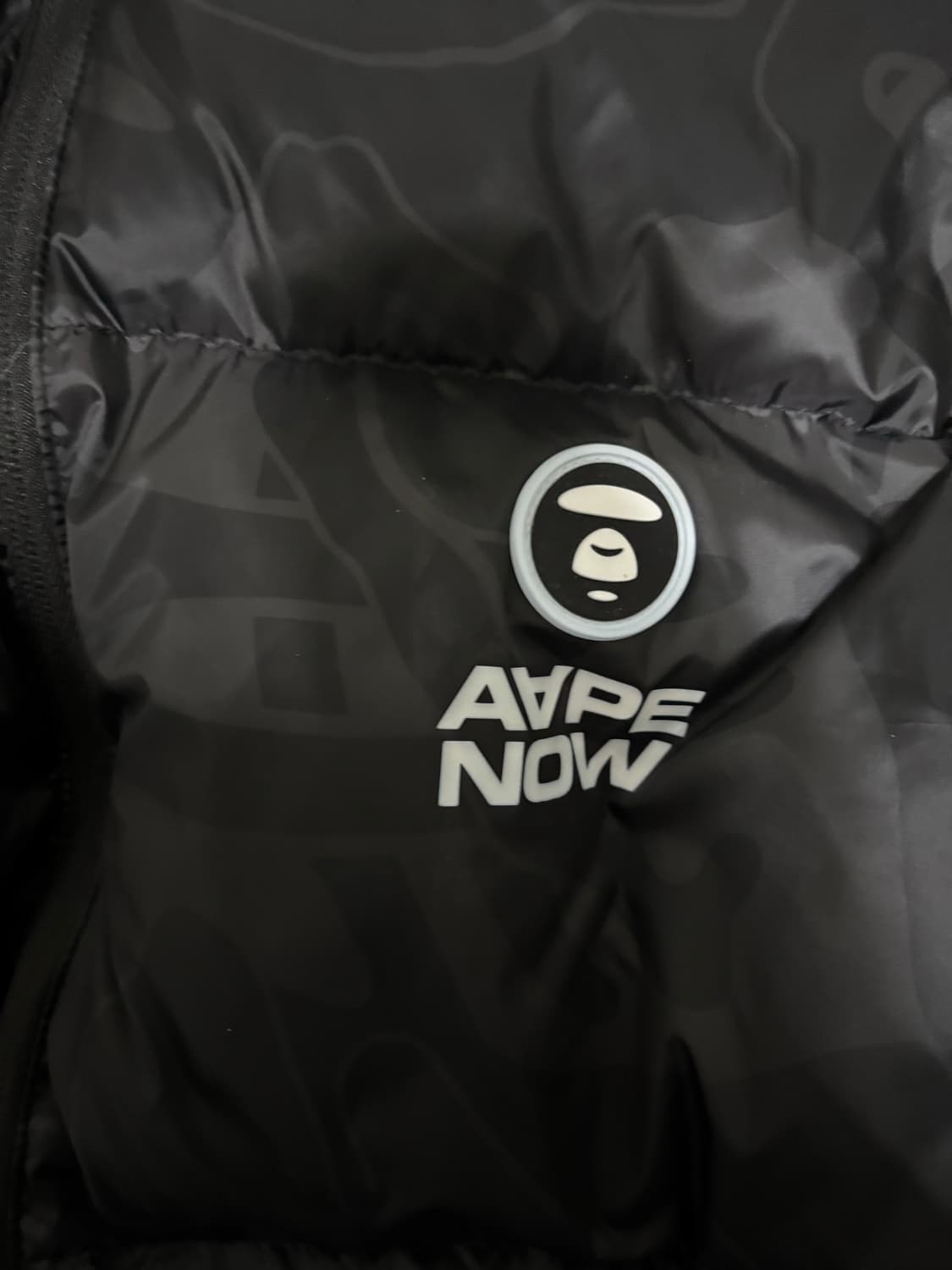 베이프 Bape (Aape) 패딩 블랙 카모 L 25FW 새상품 상품이미지7