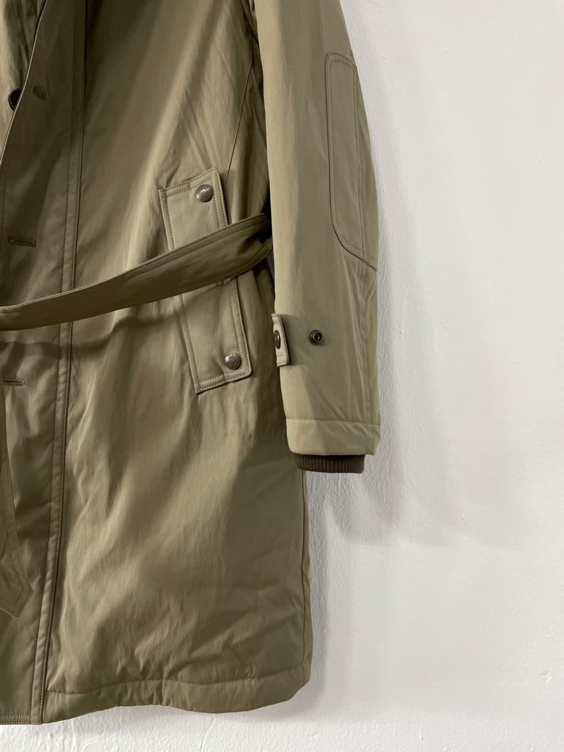 맨온더분 코듀로이 카라 벨티드 구스다운 코트 상품이미지3