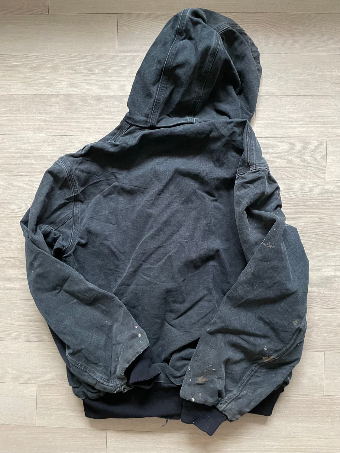 칼하트 J131 BLK 블랙 페인트 액티브 자켓 상품이미지2