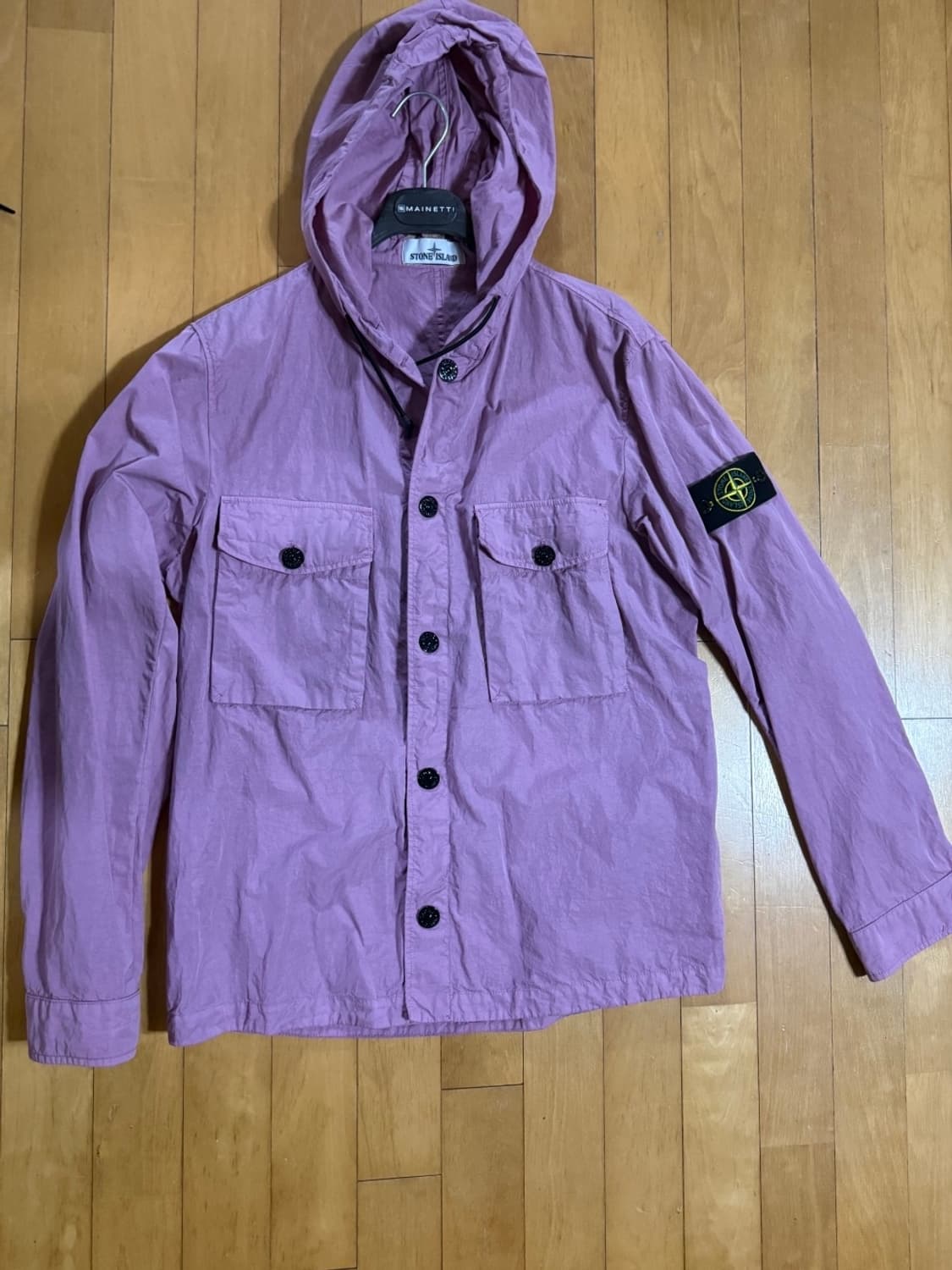 스톤아일랜드 가먼트 다이 후드 오버셔츠 상품이미지2