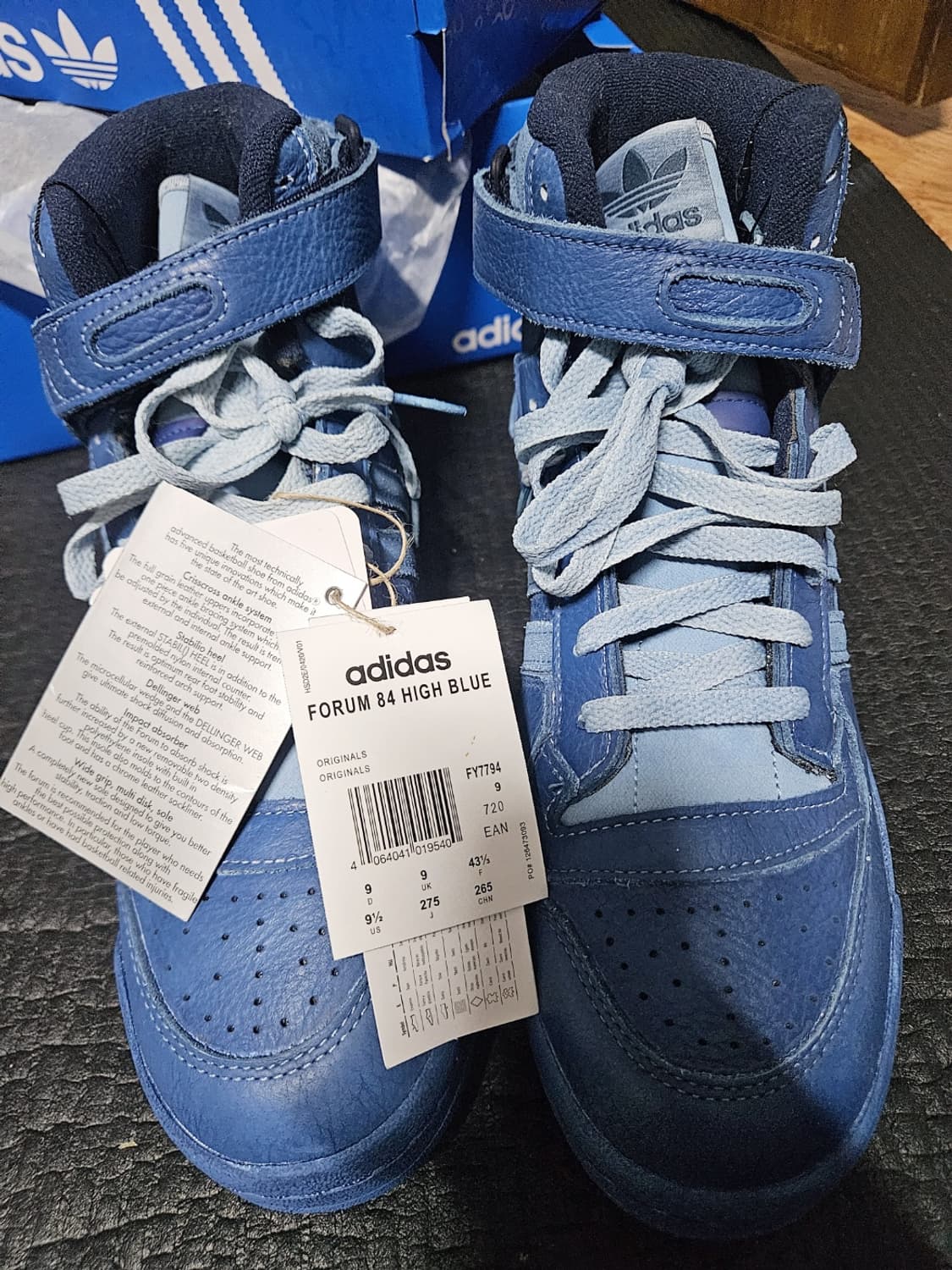 [275] 아디다스 OG 포럼 84 하이 인디고 새상품 상품이미지2