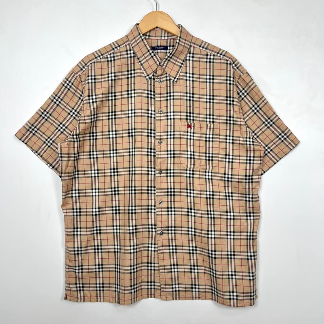 Burberry 버버리 노바체크 베이지 반팔 셔츠 상품이미지1