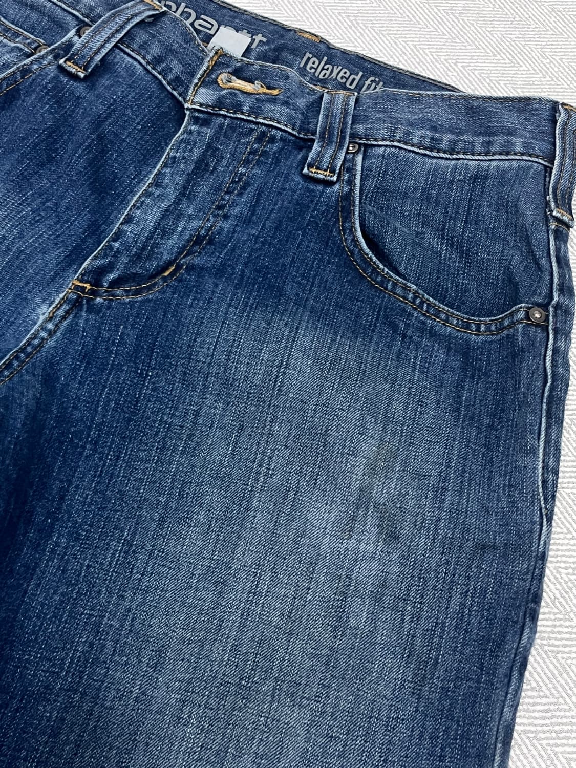 칼하트 릴렉스드핏 워싱 데님 팬츠 청바지 30인치 상품이미지10