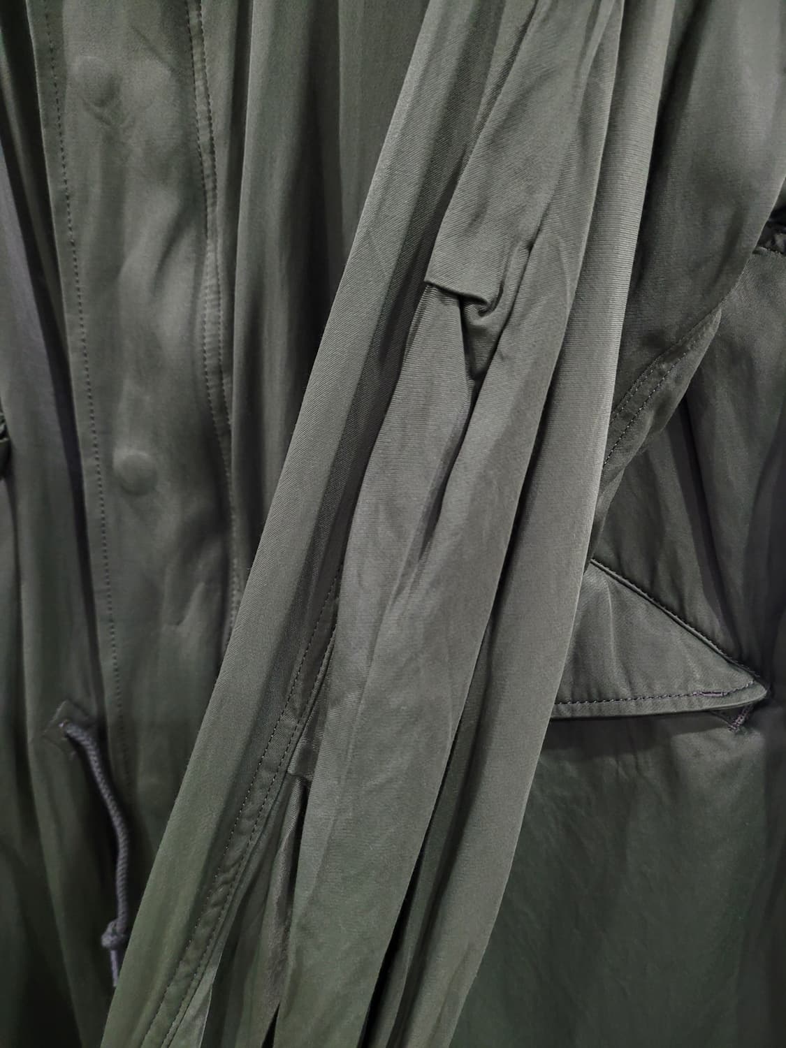 YSTRDYs TMRRW 레이온 코튼 혼방 레더트리밍 야상 자켓 상품이미지5