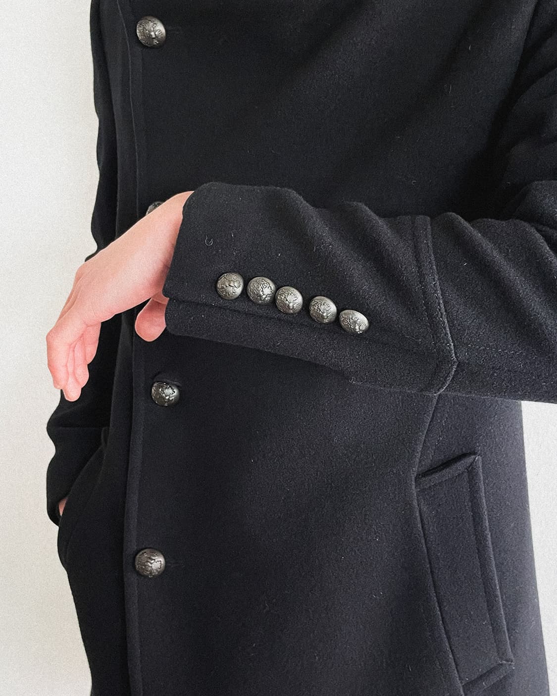 타임 옴므 2011 사선버튼 하이넥 코트 상품이미지6