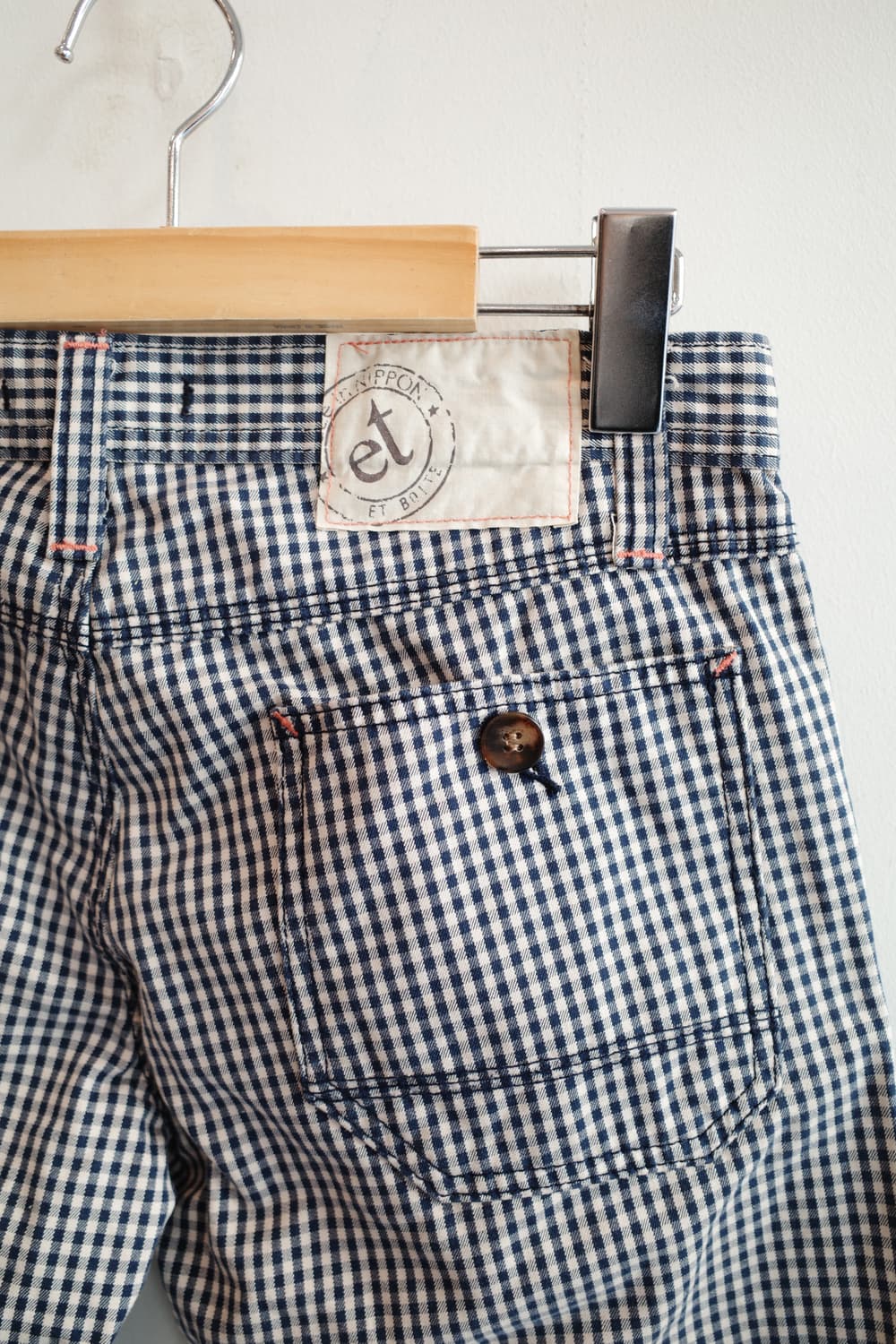 Japan brand 깅엄체크 워크팬츠 (made in Japan) 상품이미지6