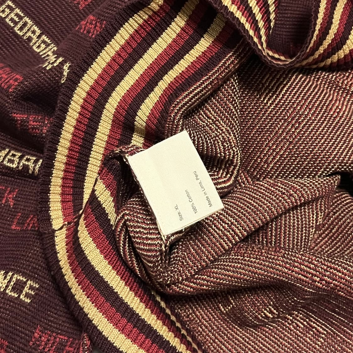 [XL]보디 BODE Gridiron Quarter 집업 니트 상품이미지3