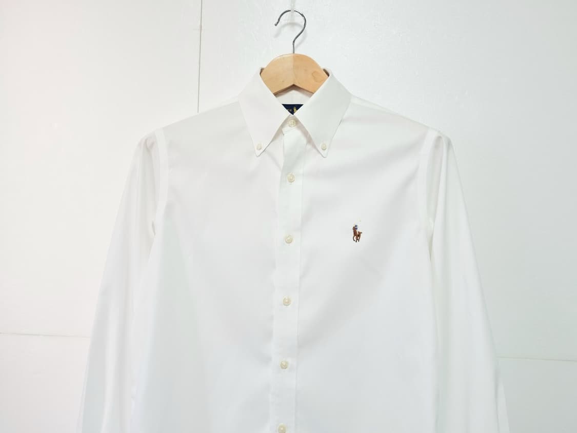 남성 폴로 화이트 흰색 멀티포니 긴팔 셔츠 남방 상품이미지3