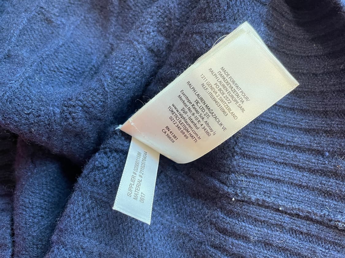 폴로 랄프로렌 네이비 울니트 상품이미지4