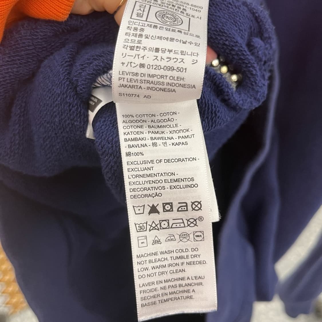 리바이스 골드탭 포레스트 놀스 레트로 빈티지 후드티 M C10513 상품이미지6