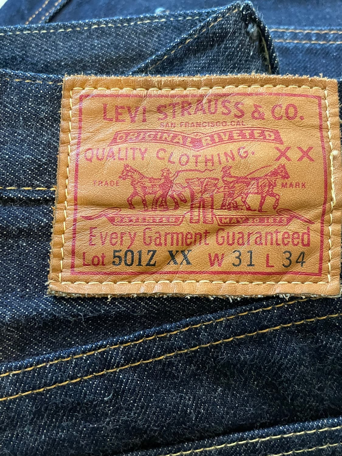 리바이스 501Z 데님 빅e탭 상품이미지2