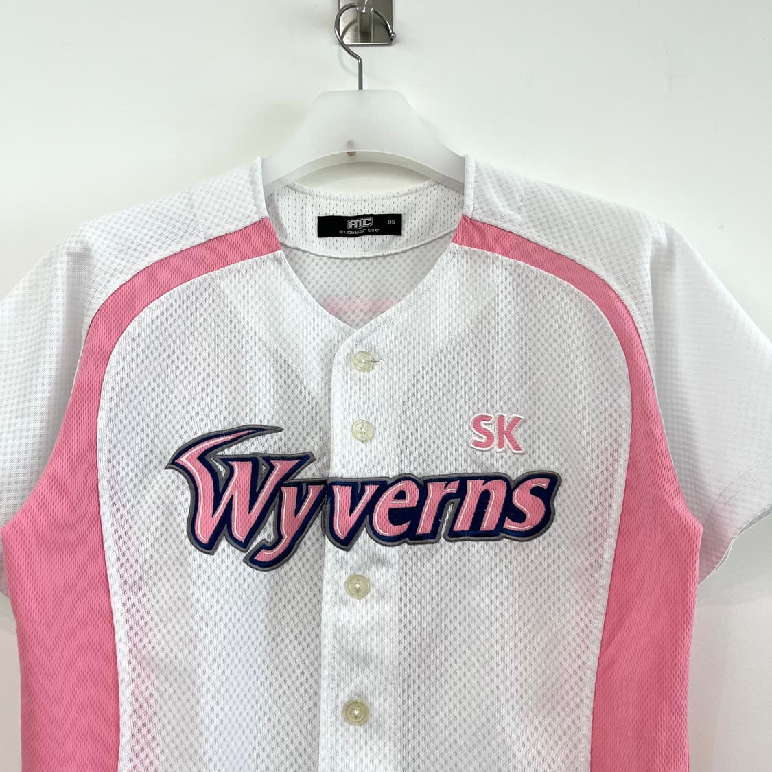 SK와이번스 ATC 정근우 마킹 핑크 반팔 유니폼 상품이미지4