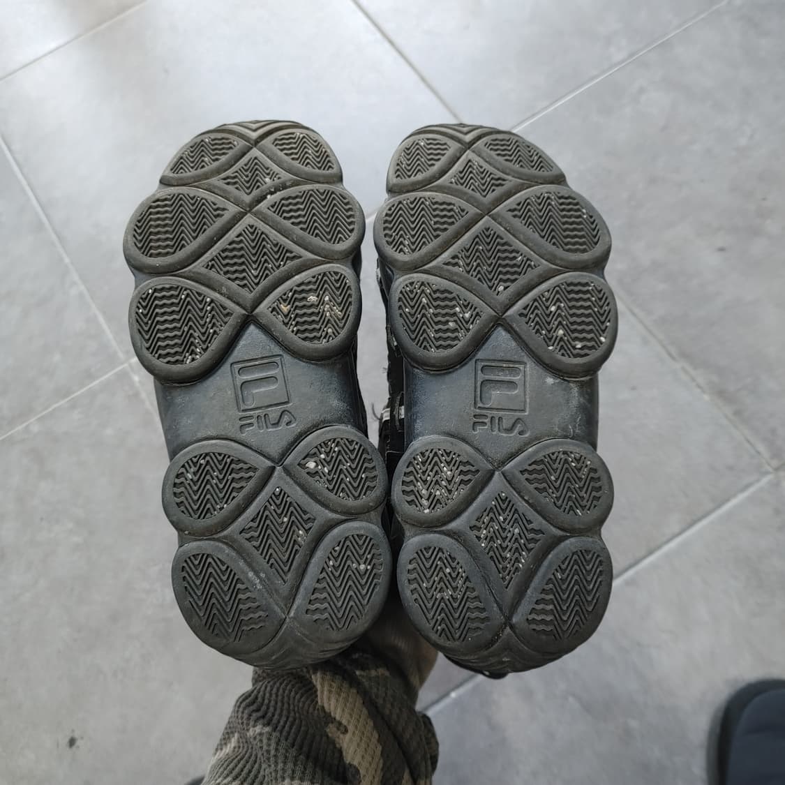 250 휠라 남성 블랙 빈티지 스파게티 운동화 상품이미지5