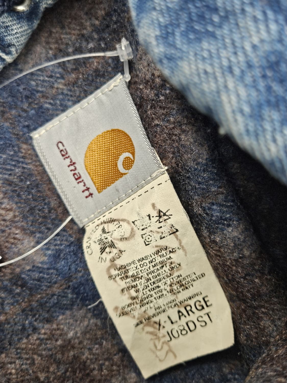 90's USA 칼하트 J08 데님 액티브 자켓 ( XL ) / 9989 상품이미지7