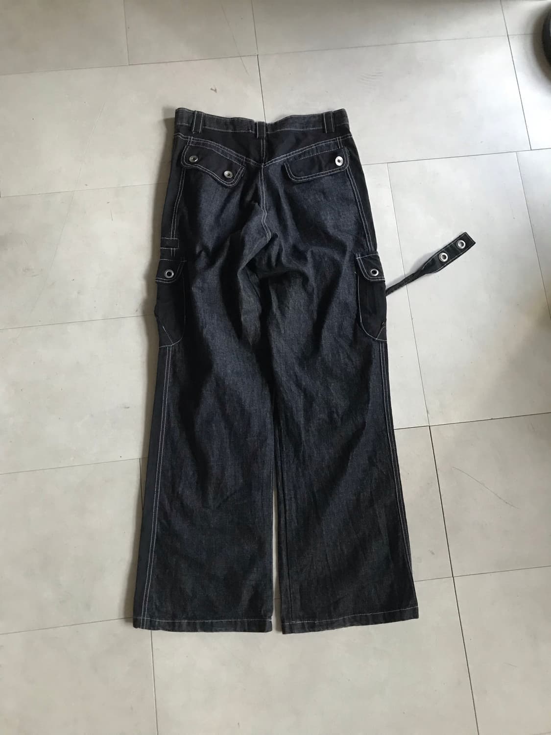 빈티지 스트랩디테일 데님 카고팬츠 상품이미지7