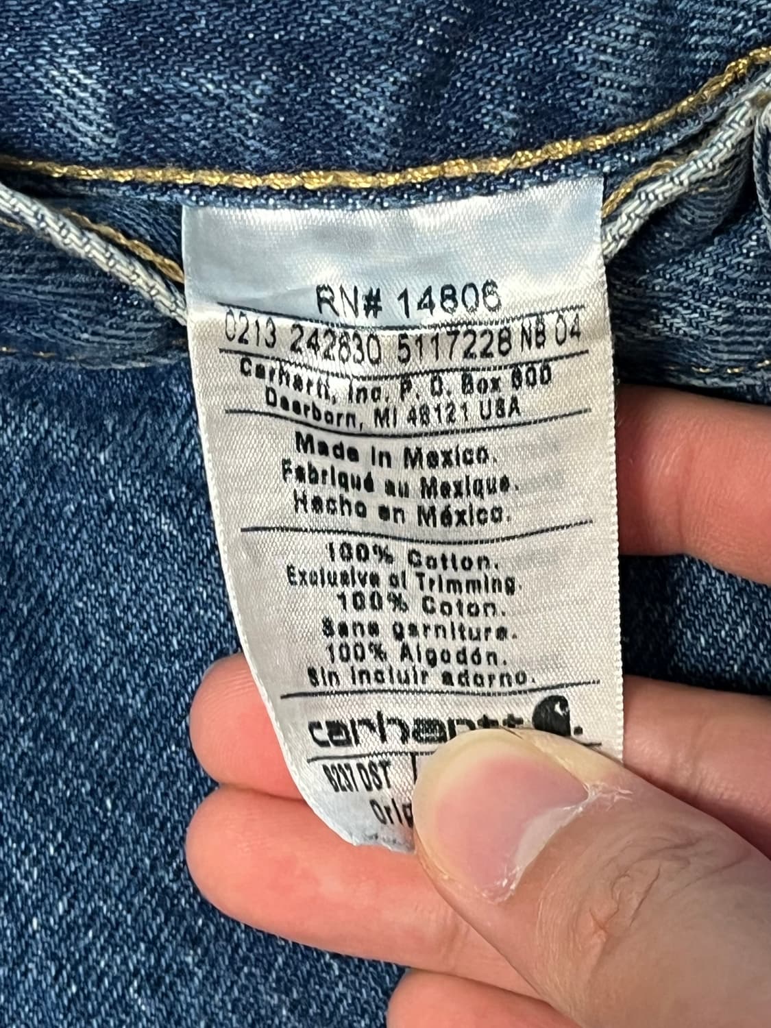칼하트 카펜터 데님 36 carhartt capenter denim  상품이미지4