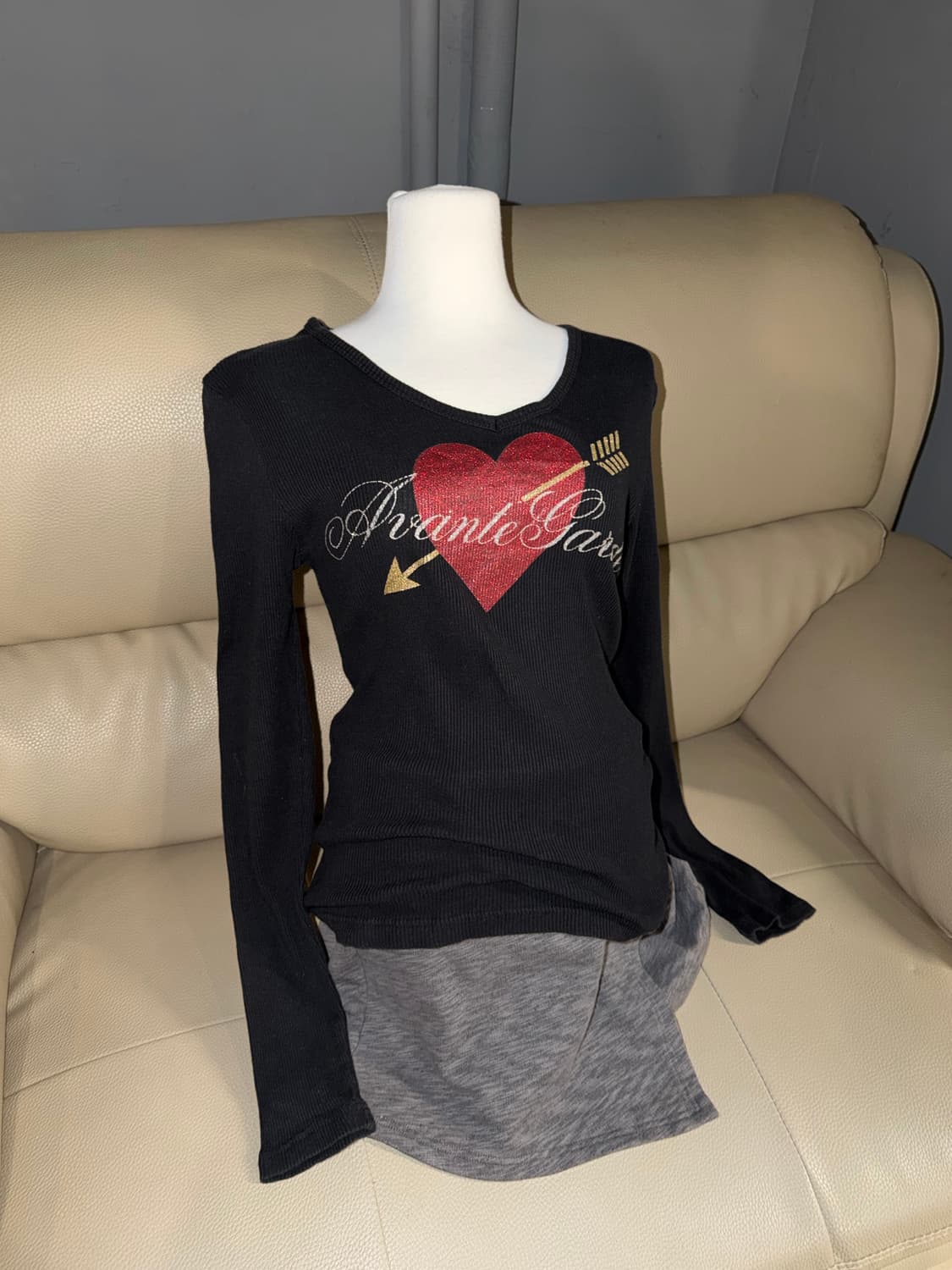 y2k printing detail long sleeve 상품이미지1