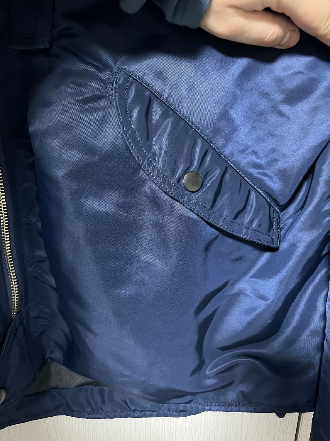 Nanamica 나나미카 블루종 ma-1 자켓 네이비 M size 상품이미지4